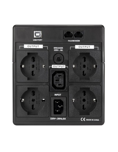 Vultech UPS1500VA-PRO gruppo di continuità (UPS) A linea interattiva 1,5 kVA 800 W 4 presa(e) AC