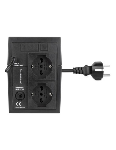 Vultech UPS650VA-LITE gruppo di continuità (UPS) A linea interattiva 0,65 kVA 360 W 2 presa(e) AC