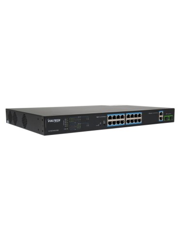 Vultech Security VS-POE2164GE-200W switch di rete Non gestito Fast Ethernet (10 100) Supporto Power over Ethernet (PoE) Nero