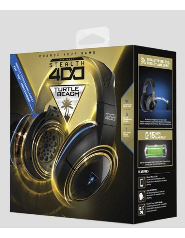 Turtle Beach Ear Force Stealth 400 Auricolare Wireless A Padiglione Giocare Nero, Blu