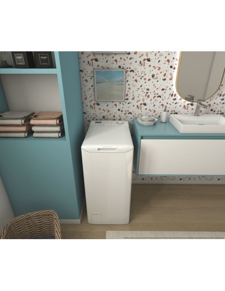 Candy Smart CST06L3 1-11 lavatrice Caricamento dall'alto 6 kg 1000 Giri min Bianco