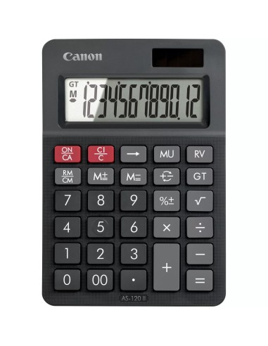 Canon AS-120 II calcolatrice Desktop Calcolatrice con display Nero