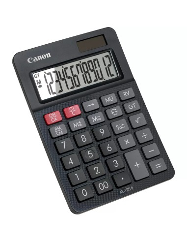Canon AS-120 II calcolatrice Desktop Calcolatrice con display Nero