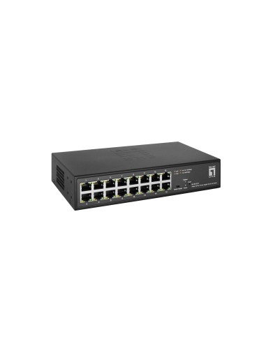 LevelOne GES-2216 switch di rete Gestito L2 Gigabit Ethernet (10 100 1000) Nero