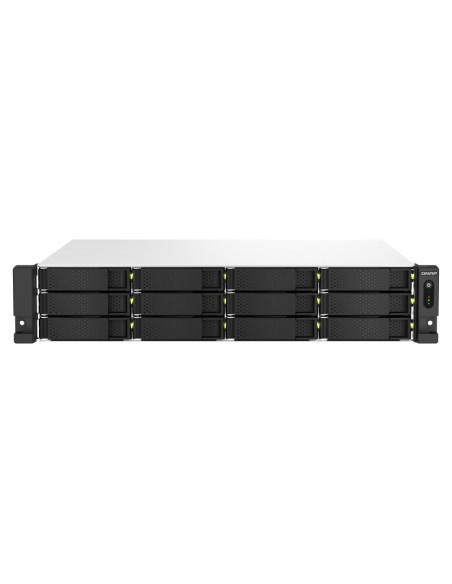 QNAP TS-1264U-RP NAS Armadio (2U) Collegamento ethernet LAN Alluminio, Nero