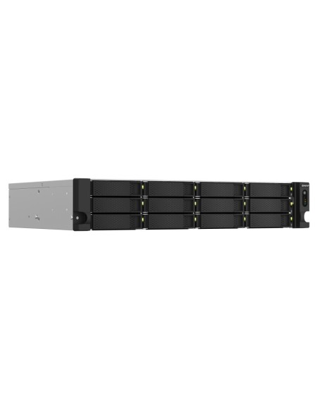 QNAP TS-1264U-RP NAS Armadio (2U) Collegamento ethernet LAN Alluminio, Nero
