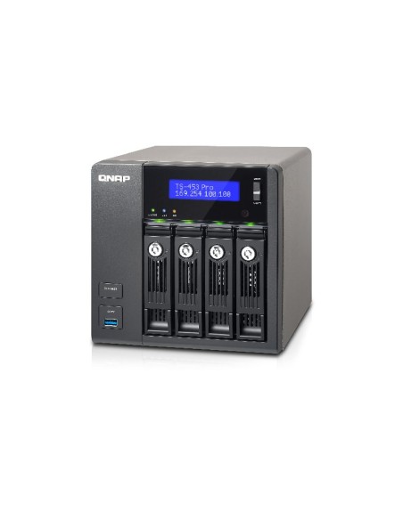 QNAP TS-453 Pro NAS Tower Collegamento ethernet LAN Nero