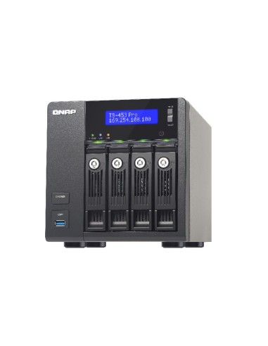QNAP TS-453 Pro NAS Tower Collegamento ethernet LAN Nero