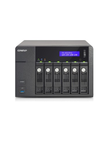 QNAP TS-653 Pro NAS Tower Collegamento ethernet LAN Nero