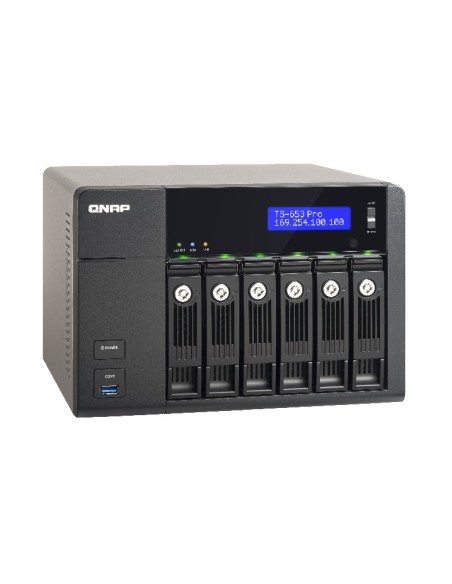 QNAP TS-653 Pro NAS Tower Collegamento ethernet LAN Nero