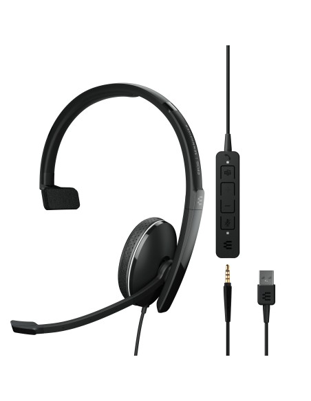 EPOS | SENNHEISER ADAPT 135T USB II Auricolare Cablato A Padiglione Ufficio USB tipo A Nero