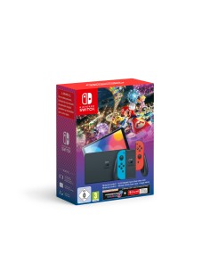 Nintendo Console Switch - Modello OLED, bundle Mario Kart 8 (include il codice download di Mario Kart 8 Deluxe + 3 mesi di 2