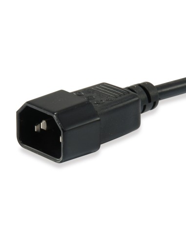 Equip 112101 cavo di alimentazione Nero 3 m Accoppiatore C13 Accoppiatore C14