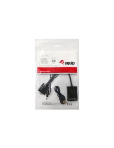 Equip 119038 cavo e adattatore video 0,2 m VGA (D-Sub) + 3.5mm DVI-D + USB Nero 2