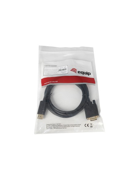Equip 119338 cavo e adattatore video 2 m VGA (D-Sub) DisplayPort Nero