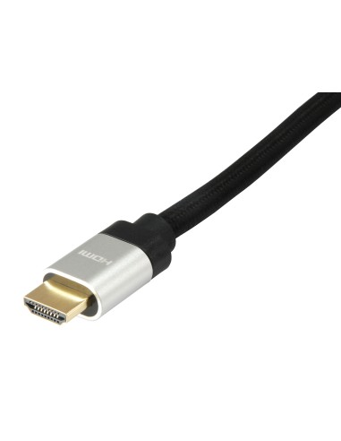 Equip 119382 cavo HDMI 3 m HDMI tipo A (Standard) Nero, Argento