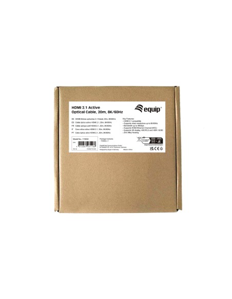 Equip 119452 cavo HDMI 20 m HDMI tipo A (Standard) Nero