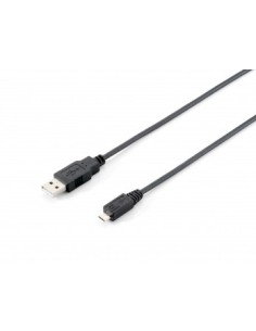 Equip 128594 cavo USB 1 m USB 2.0 USB A Micro-USB B Nero