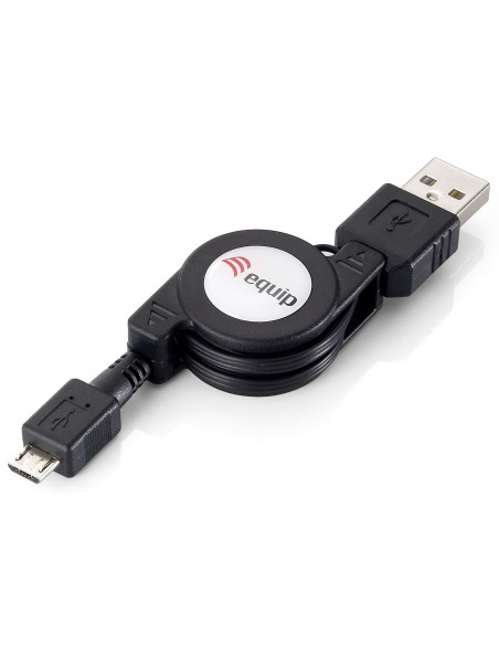 Equip 128595 cavo USB 1 m USB 2.0 USB A Micro-USB B Nero