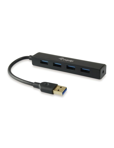 Equip 128953 hub di interfaccia USB 3.2 Gen 1 (3.1 Gen 1) Type-A 5000 Mbit s Nero
