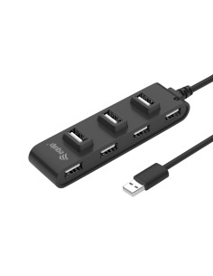 Equip 128957 hub di interfaccia USB 2.0 480 Mbit s Nero