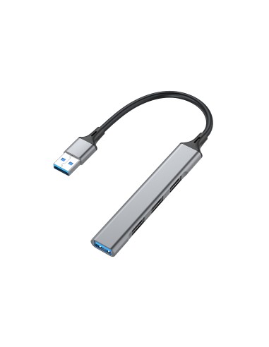 Equip 128960 hub di interfaccia USB 3.2 Gen 1 (3.1 Gen 1) Type-A 5000 Mbit s Nero, Grigio
