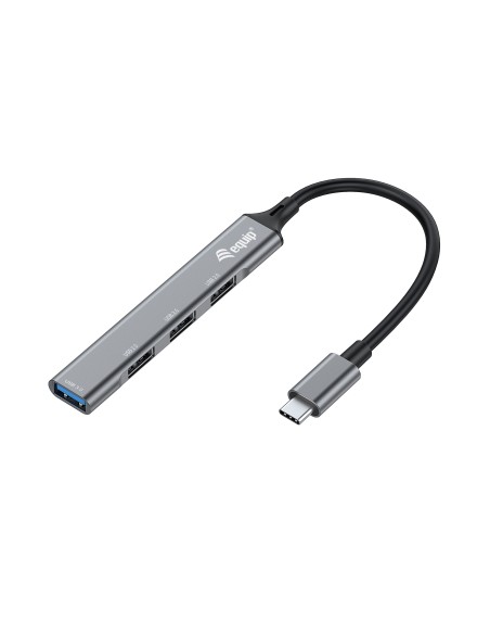 Equip 128961 hub di interfaccia USB 3.2 Gen 1 (3.1 Gen 1) Type-C 5000 Mbit s Nero, Grigio