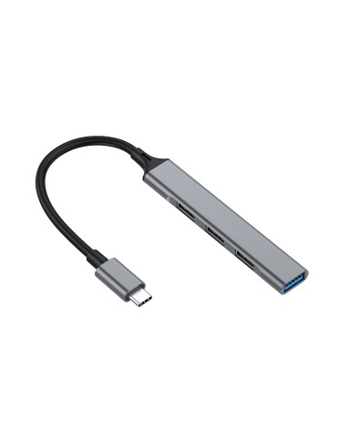 Equip 128961 hub di interfaccia USB 3.2 Gen 1 (3.1 Gen 1) Type-C 5000 Mbit s Nero, Grigio