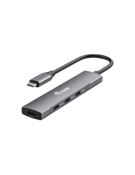 Equip 128963 hub di interfaccia USB 3.2 Gen 1 (3.1 Gen 1) Type-C 5000 Mbit s Nero, Argento