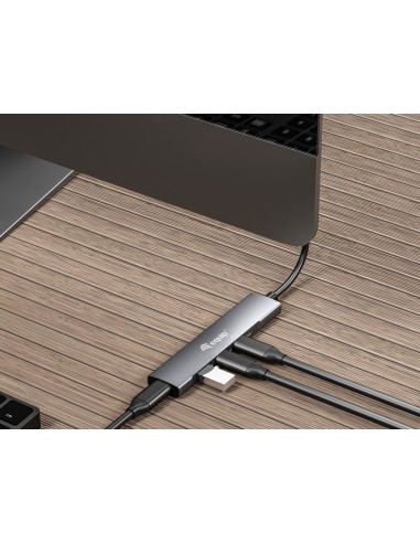 Equip 128963 hub di interfaccia USB 3.2 Gen 1 (3.1 Gen 1) Type-C 5000 Mbit s Nero, Argento
