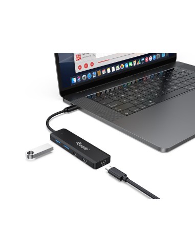 Equip 128964 hub di interfaccia USB 3.2 Gen 1 (3.1 Gen 1) Type-C 5000 Mbit s Nero
