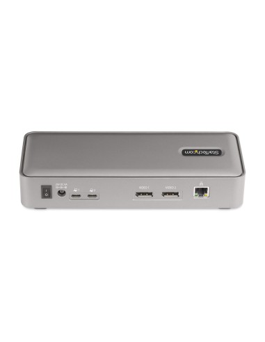 StarTech.com KVM Docking Station USB-C per due laptop, docking station DisplayPort a doppio monitor 4K 60 Hz, hub USB a 5