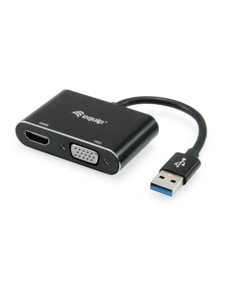 Equip 133386 adattatore grafico USB 1920 x 1080 Pixel Nero