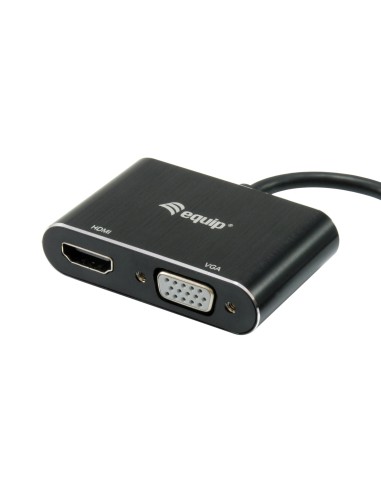 Equip 133386 adattatore grafico USB 1920 x 1080 Pixel Nero