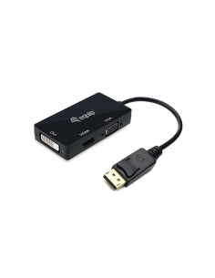 Equip 133441 cavo e adattatore video 0,24 m DisplayPort DVI-D + VGA (D-Sub) + HDMI Nero