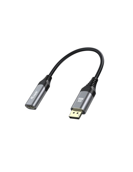 Equip 133445 cavo e adattatore video 0,15 m DisplayPort HDMI Nero, Grigio