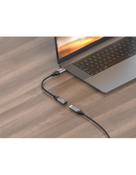 Equip 133445 cavo e adattatore video 0,15 m DisplayPort HDMI Nero, Grigio