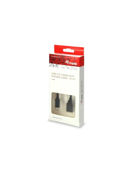 Equip 133455 cavo USB 0,15 m USB 3.2 Gen 1 (3.1 Gen 1) USB C USB A Nero