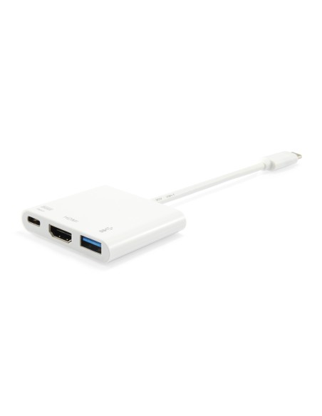 Equip 133461 replicatore di porte e docking station per laptop USB 3.2 Gen 1 (3.1 Gen 1) Type-C Bianco