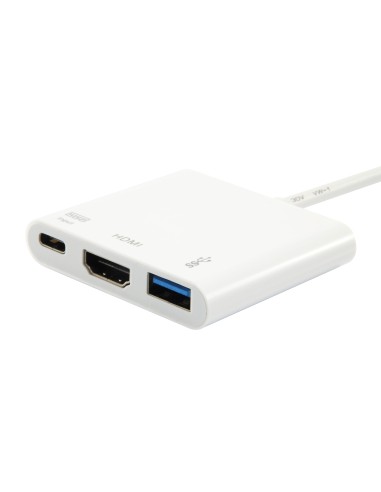Equip 133461 replicatore di porte e docking station per laptop USB 3.2 Gen 1 (3.1 Gen 1) Type-C Bianco