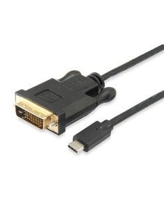 Equip 133468 cavo e adattatore video 1,8 m USB tipo-C DVI-D Nero