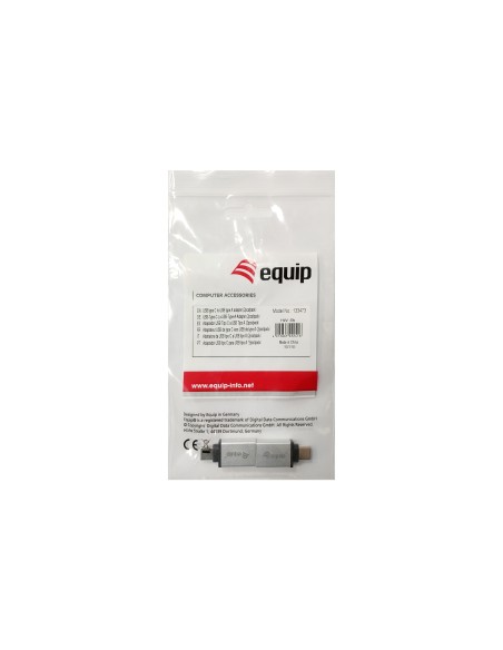 Equip 133473 adattatore per inversione del genere dei cavi USB Type C USB Type A Argento