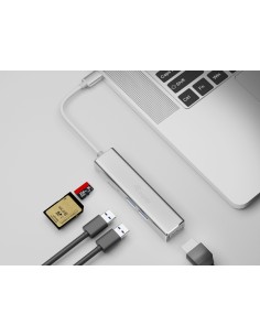 Equip 133480 replicatore di porte e docking station per laptop USB 3.2 Gen 1 (3.1 Gen 1) Type-C Argento 2