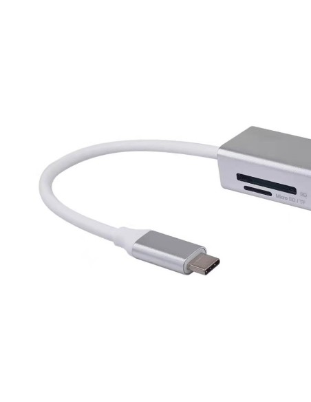 Equip 133480 replicatore di porte e docking station per laptop USB 3.2 Gen 1 (3.1 Gen 1) Type-C Argento