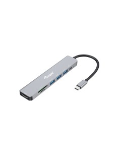 Equip 133494 replicatore di porte e docking station per laptop Cablato USB 3.2 Gen 1 (3.1 Gen 1) Type-C Argento