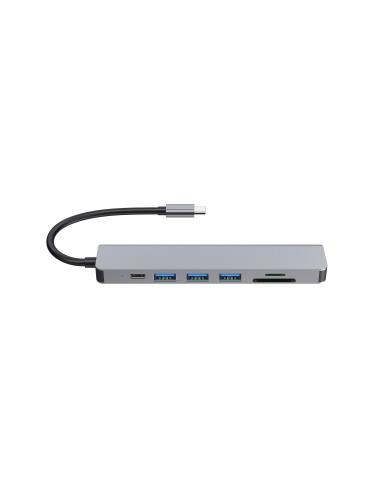 Equip 133494 replicatore di porte e docking station per laptop Cablato USB 3.2 Gen 1 (3.1 Gen 1) Type-C Argento