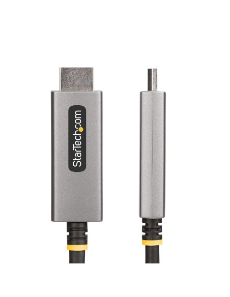 StarTech.com Cavo adattatore DisplayPort HDMI da 2 m, 8K 60Hz, 4K 144Hz, HDR10, Convertitore video attivo da DisplayPort 1.4 a