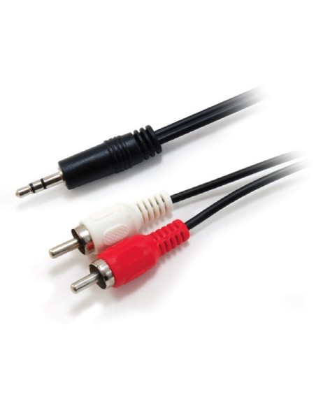 Equip 14709207 cavo audio 2,5 m 3.5mm 2 x RCA Nero