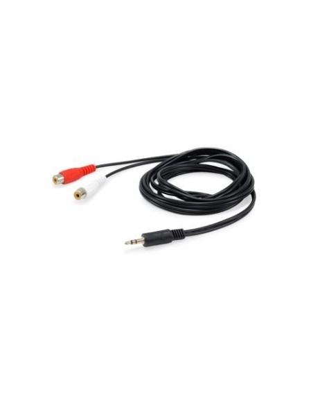 Equip 147093 cavo audio 250 m 2 x RCA 3.5mm Nero