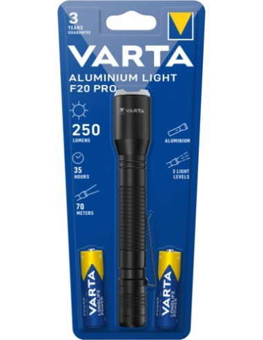 Varta Aluminium Light F20 Pro Alluminio Torcia a mano LED